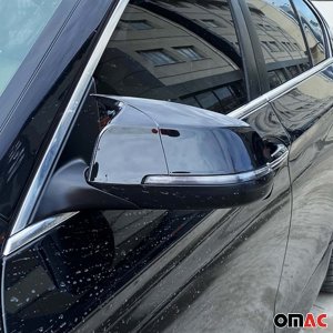 BMW 5 Series Mirror Cover - Omac - Bat Model - Gloss Piano Black - '14-'18